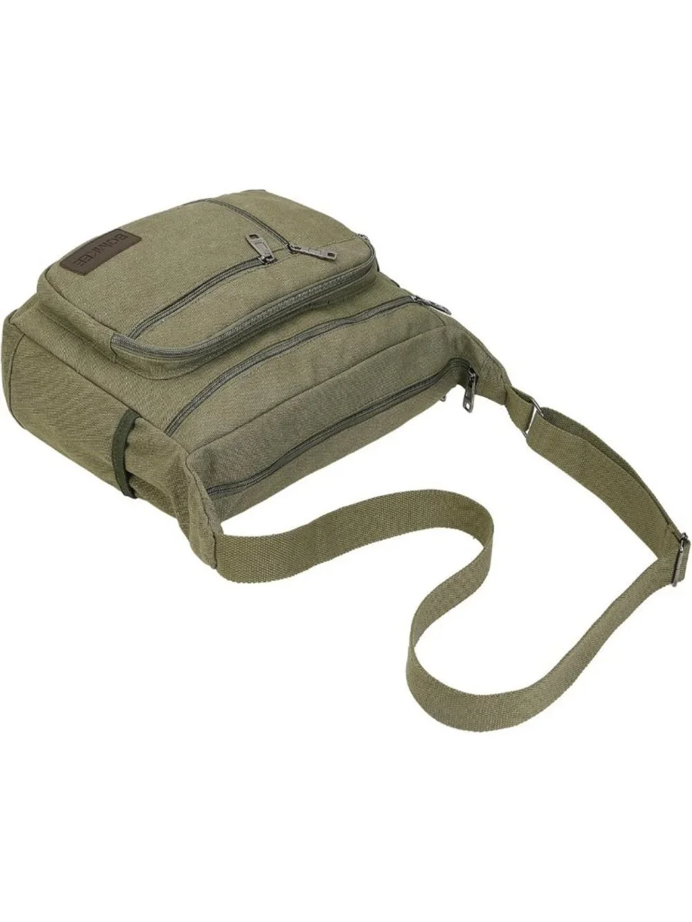 Vintage Canvas Messenger Bag | Unisex Crossbody Satchel for Work & Travel